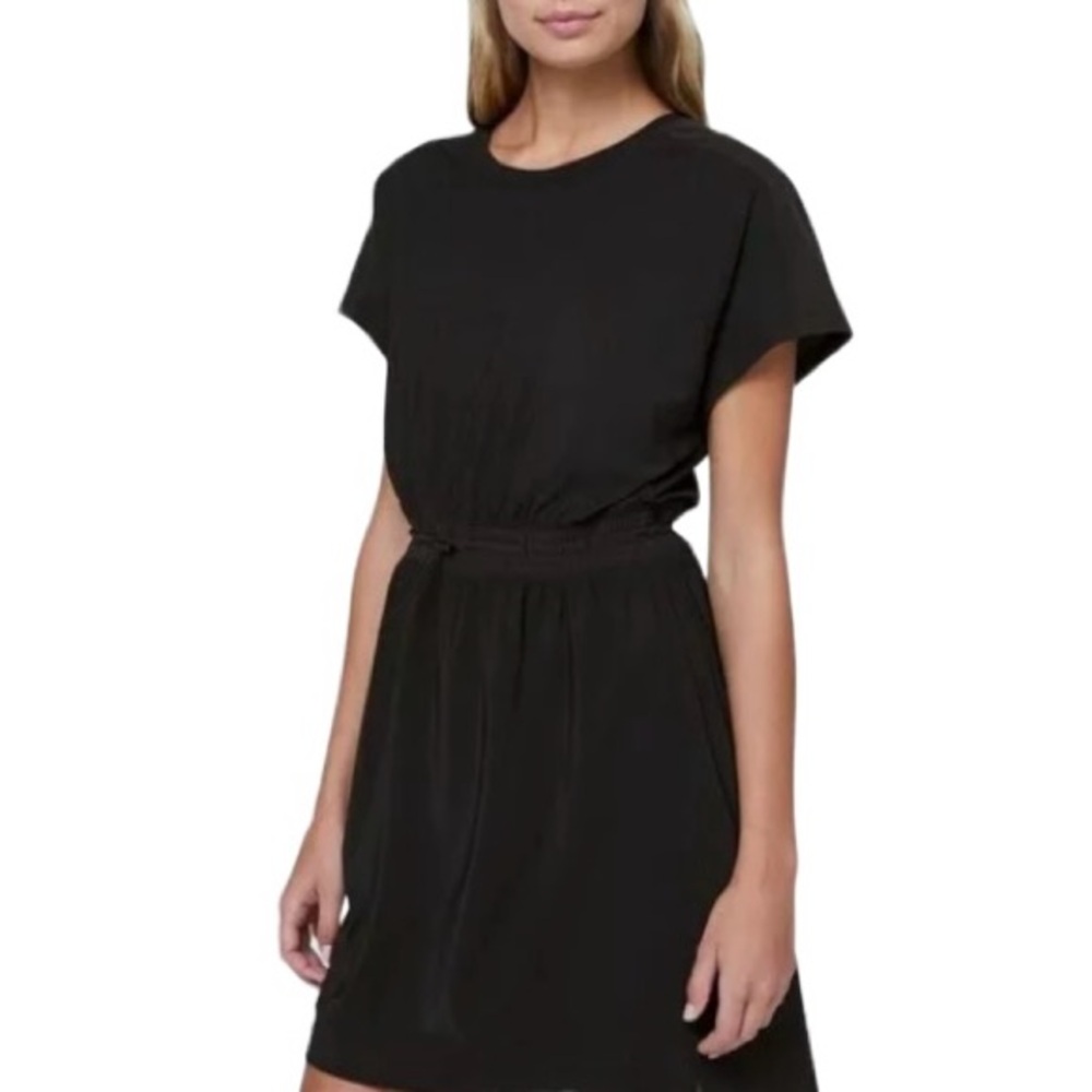 Lululemon Throw It On Dress Black